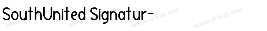 SouthUnited Signatur字体转换